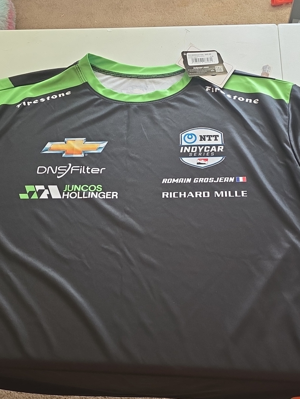 NTT IndyCar Series Black & Green Racing Jersey